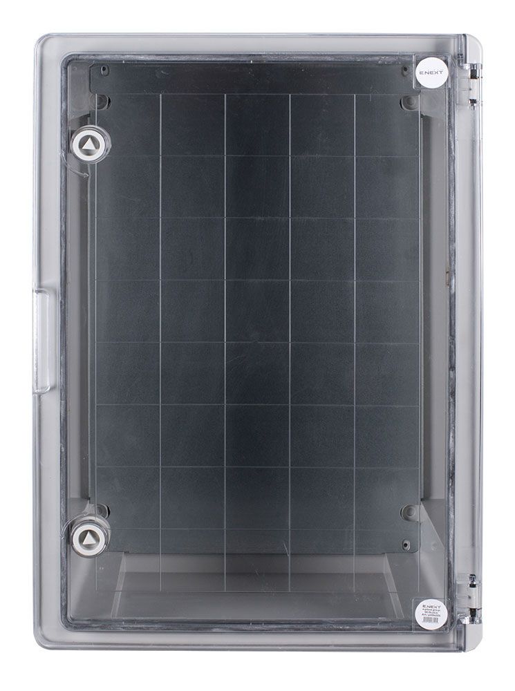 Корпус з ABS-пластику e.plbox.pro.p.50.35.22.tr з прозорими дверцятами 500x350x220мм ІР65