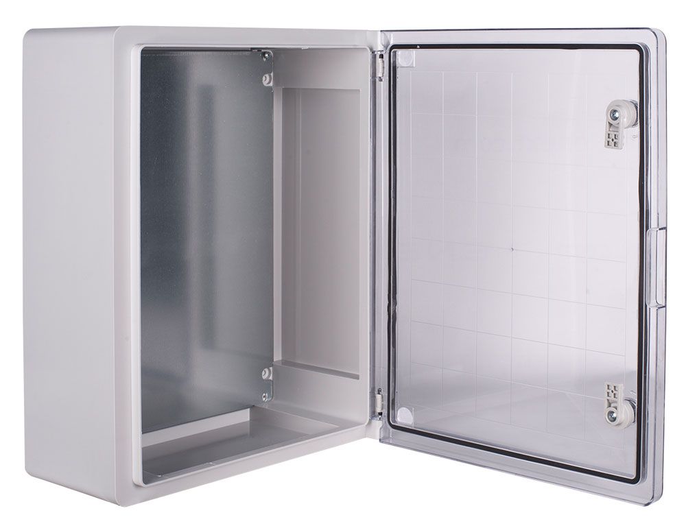 Корпус з ABS-пластику e.plbox.pro.p.50.40.18.tr з прозорими дверцятами 500x400x180мм ІР65