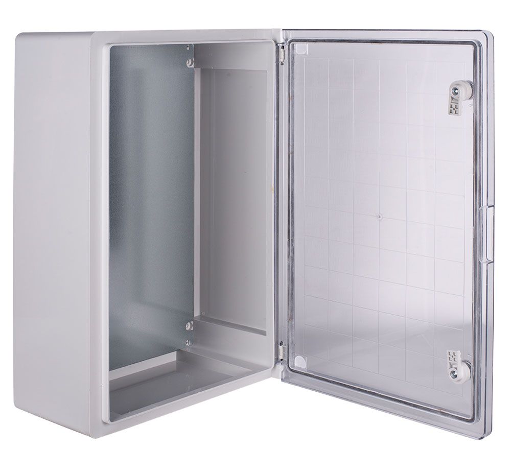 Корпус з ABS-пластику e.plbox.pro.p.60.40.20.tr з прозорими дверцятами 600x400x200мм ІР65