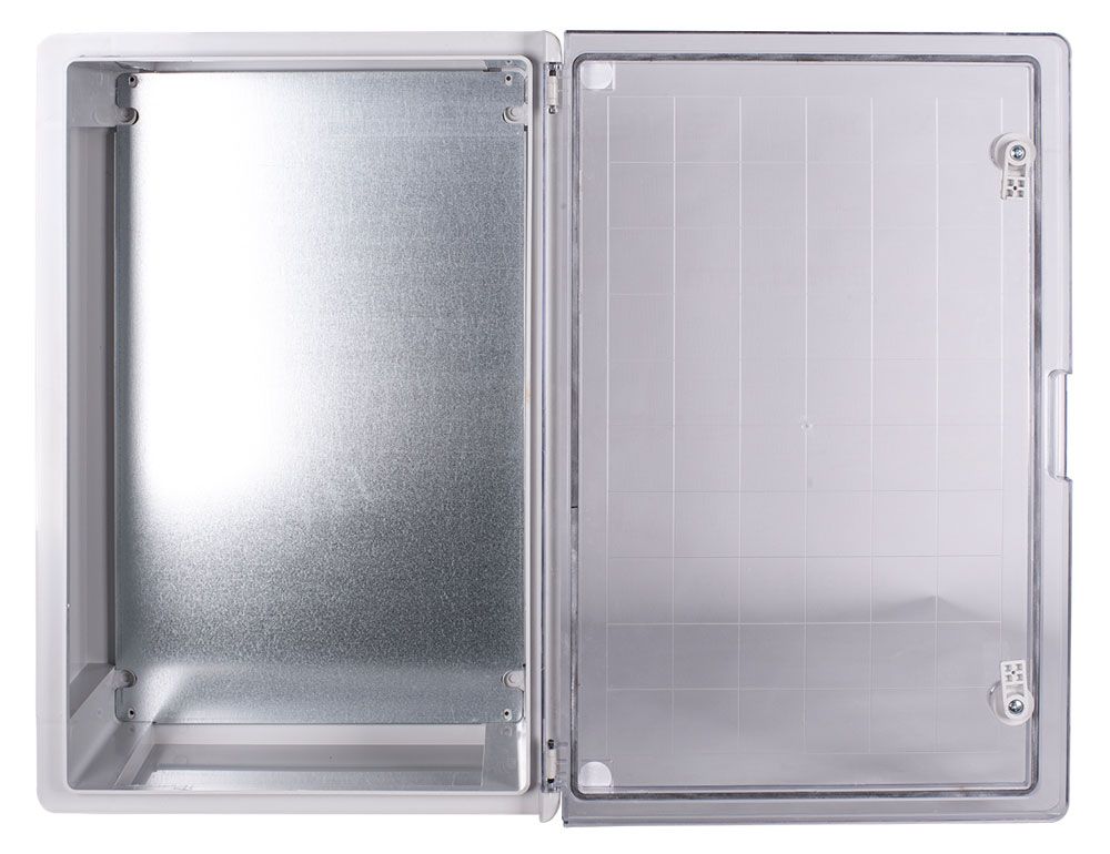 Корпус з ABS-пластику e.plbox.pro.p.60.40.20.tr з прозорими дверцятами 600x400x200мм ІР65