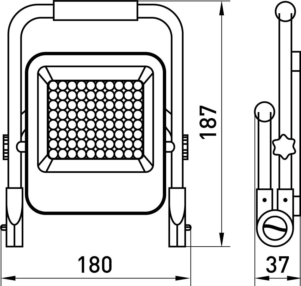 Прожектор світлодіодний акумуляторний e.LED.flood.stand.emerg.5