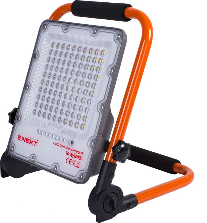 Прожектор світлодіодний акумуляторний e.LED.flood.stand.emerg.10