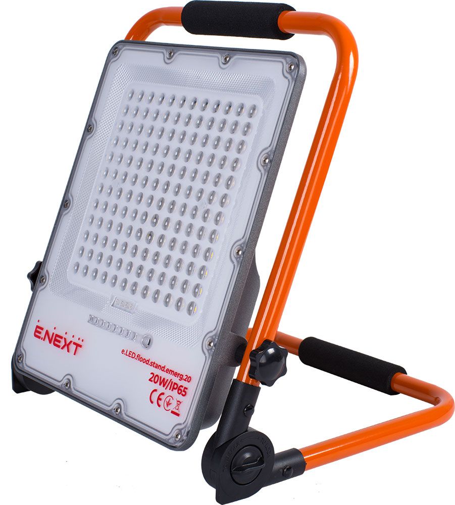 Прожектор світлодіодний акумуляторний e.LED.flood.stand.emerg.20