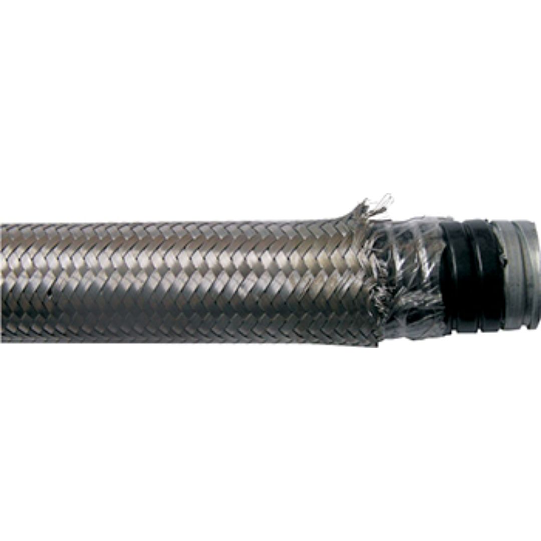 Металорукав e.met.sleeve.stand.proof.braid.38 ізольований, в металевій оплітці (30м)
