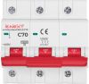 Модульний автоматичний вимикач e.mcb.stand.100.3.C70, 3р, 70А, C, 10кА