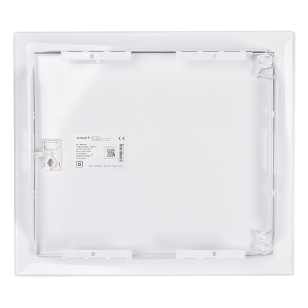 Корпус пластиковий на 14 модулів e.plbox.industrial.w.14 вбудованний, IP40