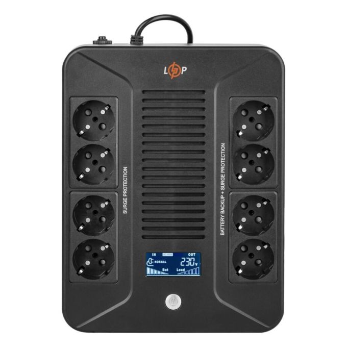 Джерело безперебійного живлення (ДБЖ) LP-UL1000VA-8PS (600Вт)