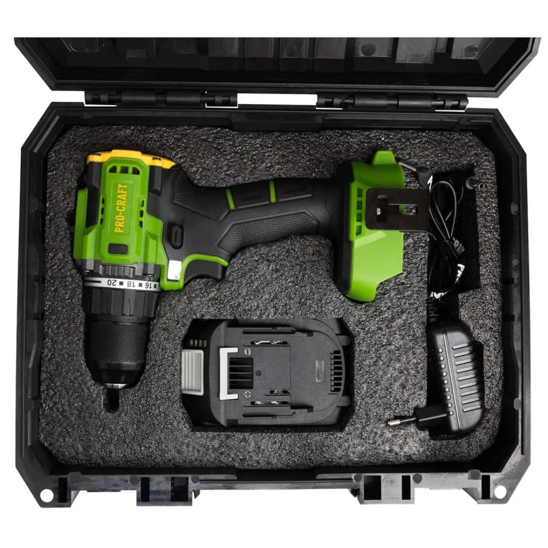 Шуруповерт Procraft PA18LiH DFR (з 1 акб і зп).