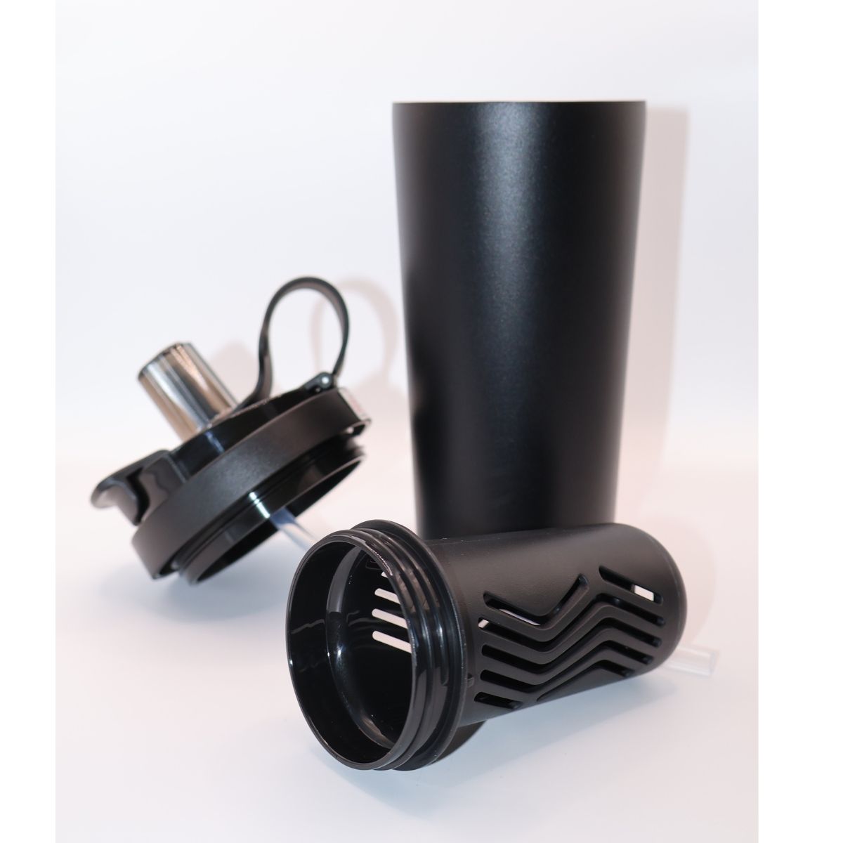 Вакуумна чашка-термос з нержавіючої сталі 316, портативна для води та кави, чорна, 550 мл