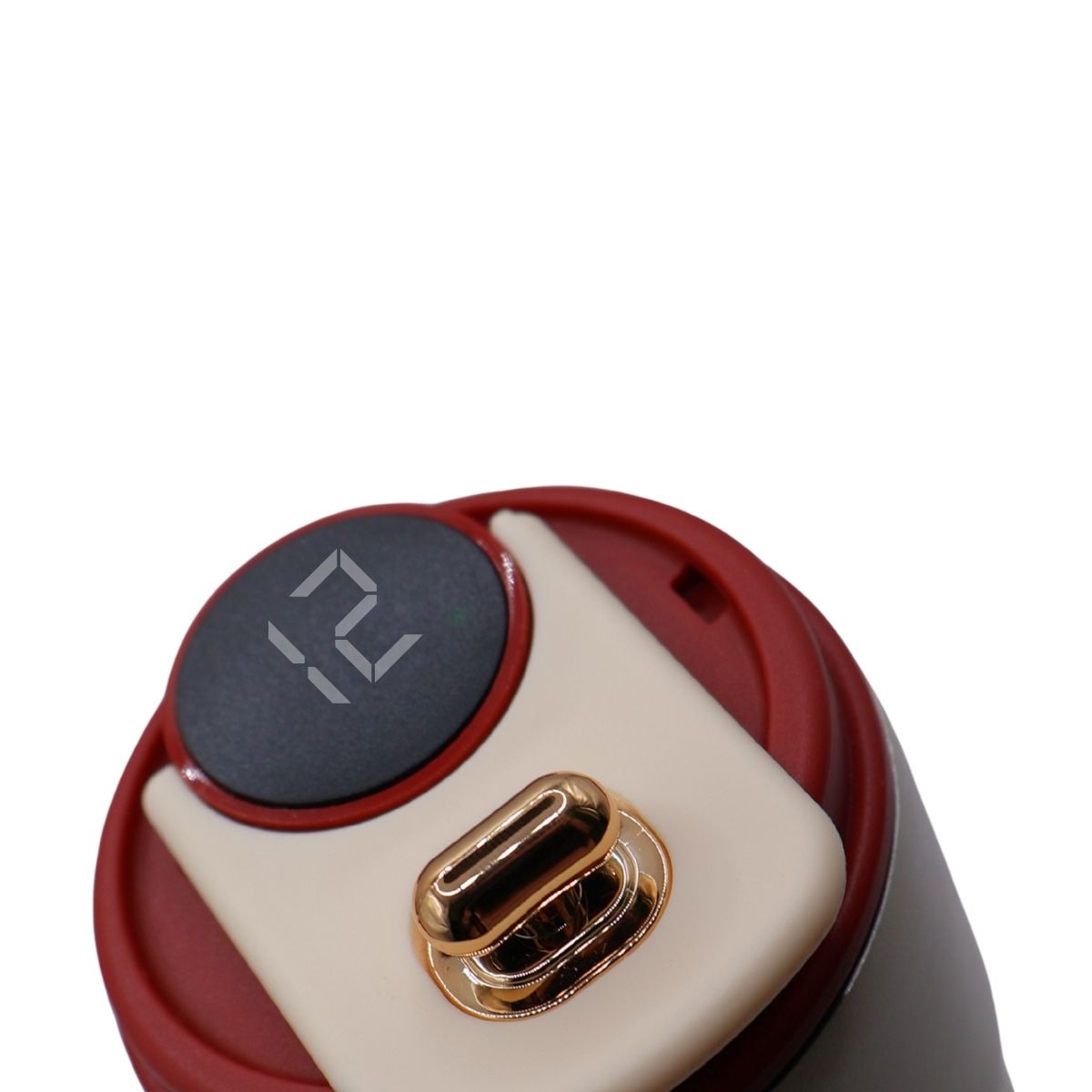 Термокружка 316 із нержавіючої сталі з LED-дисплеєм температури, 450 мл, червона