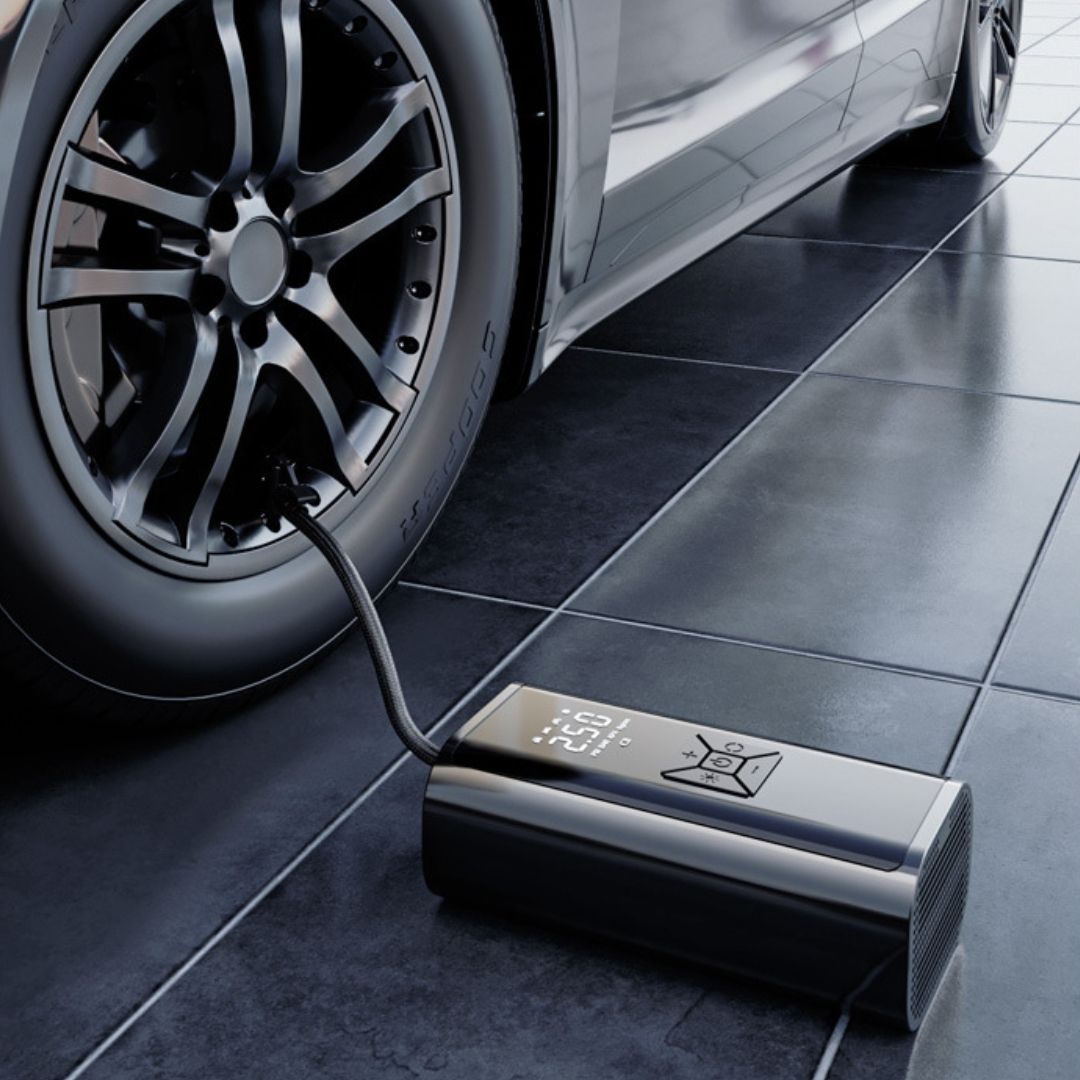 Портативний автомобільний насос 12В із інтелектуальним бездротовим цифровим дисплеєм