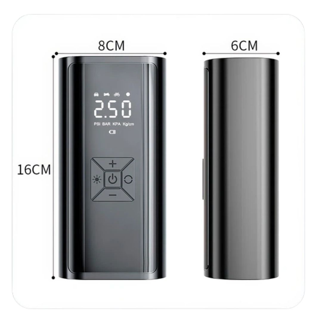 Портативний автомобільний компресор EG-216 з павербанком 12V