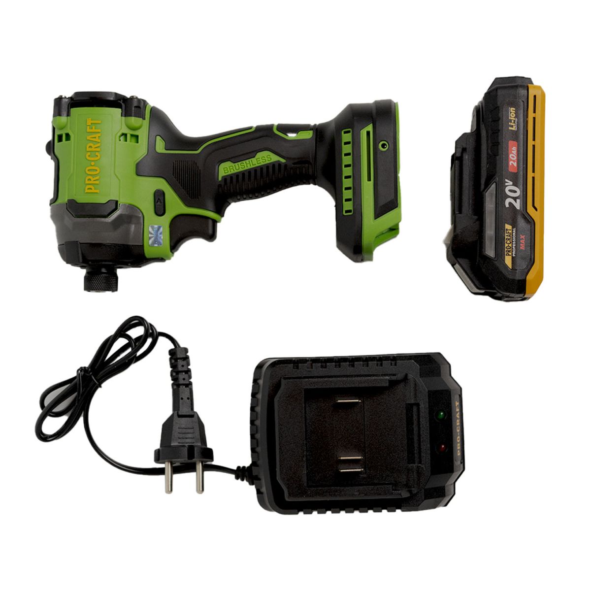 Акумуляторний гвинтоверт Procraft PS20 (1акб 2Аг)