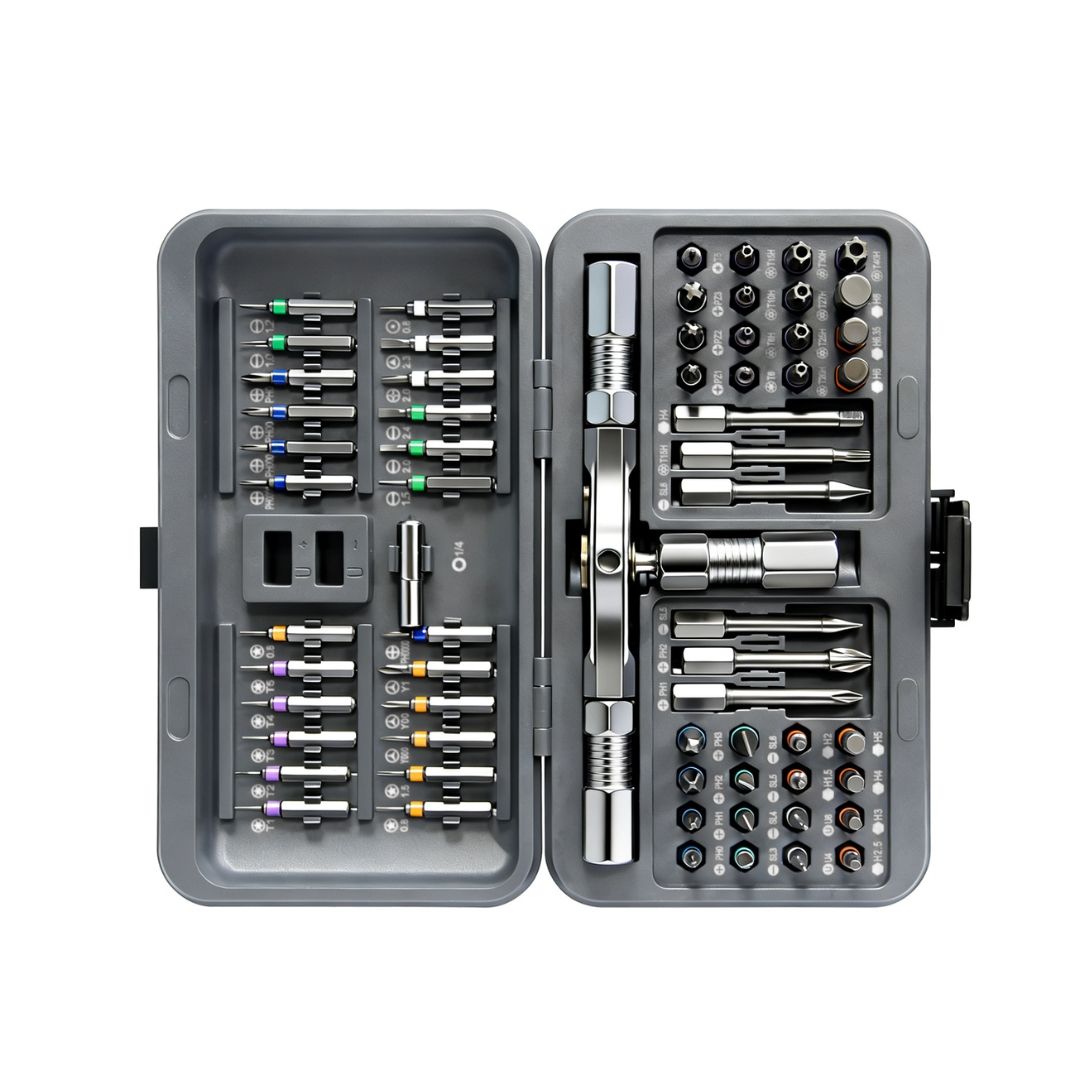 Набір викруток з храповим механізмом 66 в 1