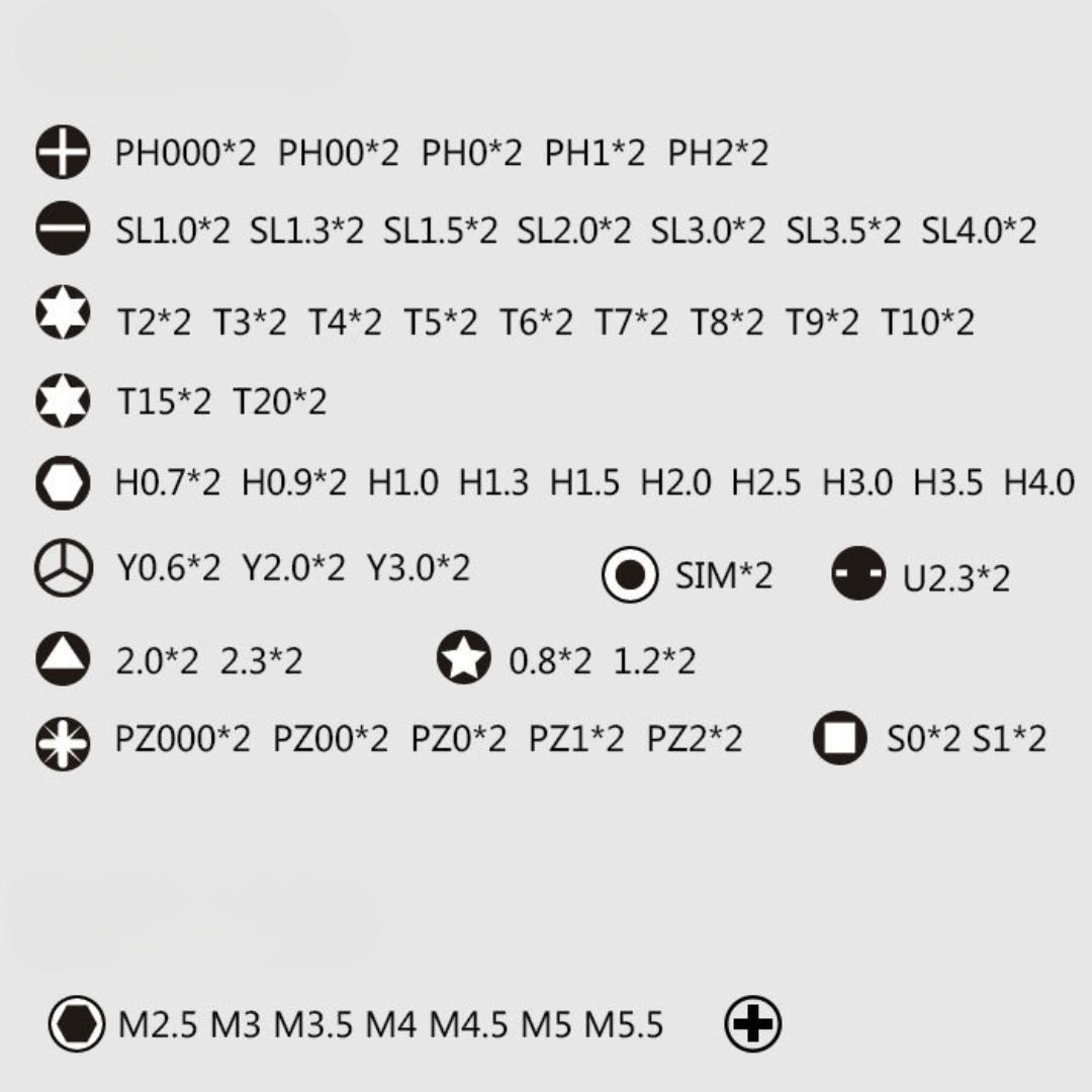 Багатофункціональний набір викруток 32 в 1 з тріщаткою