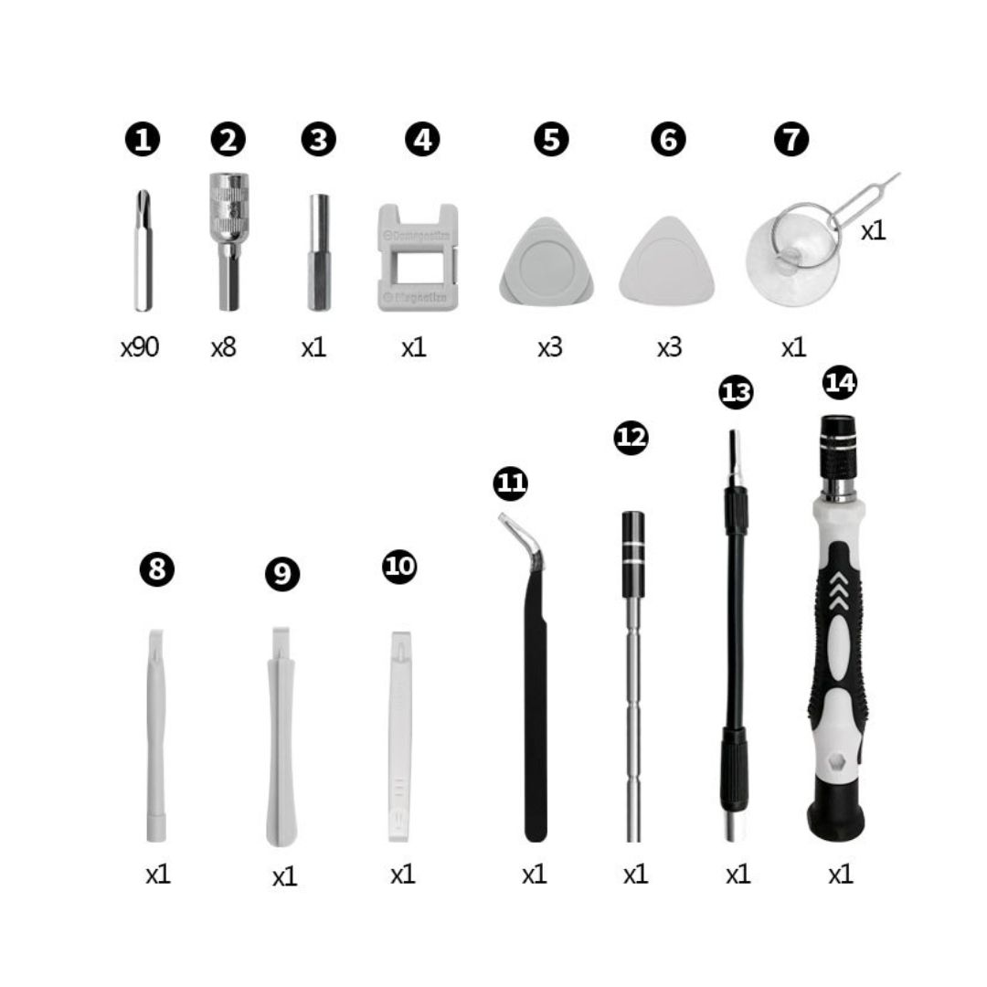 Багатофункціональний набір викруток 115 в 1 з тріщаткою