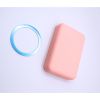 Power Bank 10000 мАг + магнітна котушка + провід, рожевий
