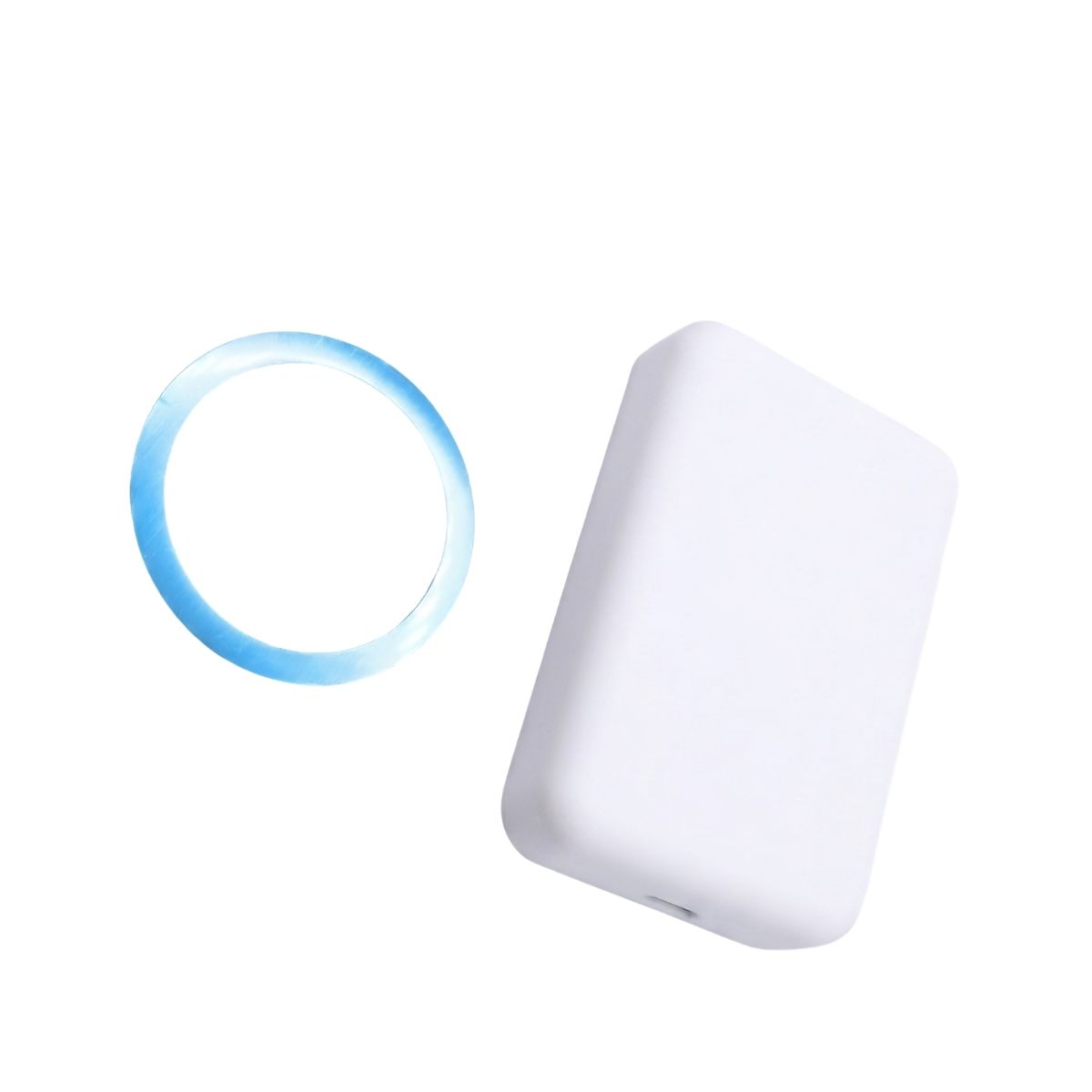 Power Bank 5000 мАг з бездротовою зарядкою, білий