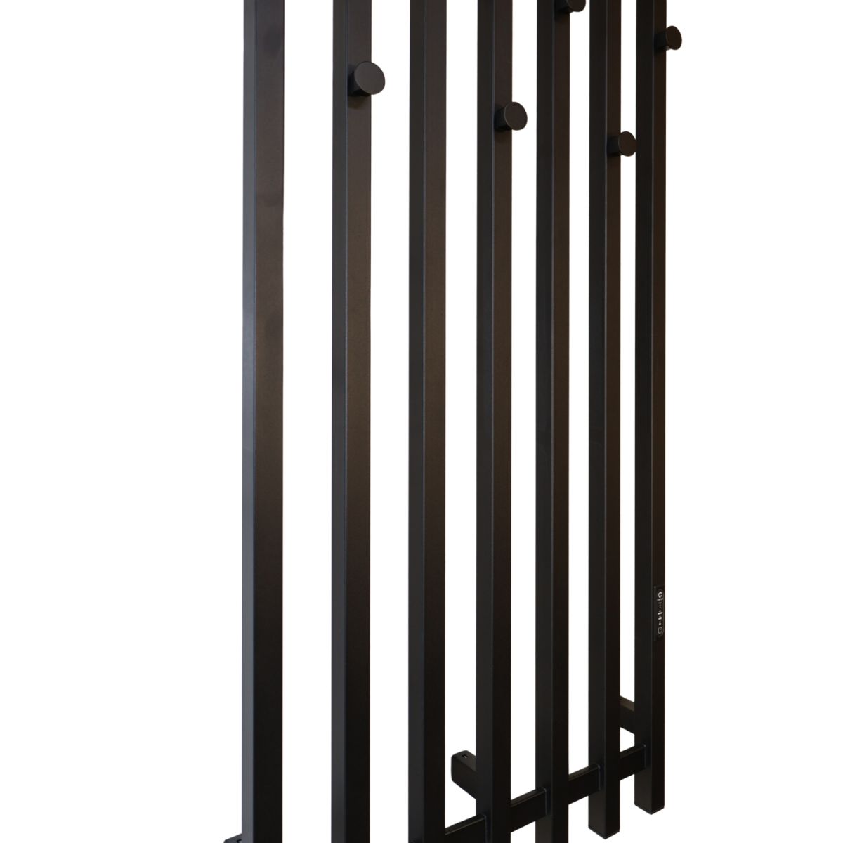 Електрична сушарка для одягу Carino з контроллером Чорний мат 1190*600