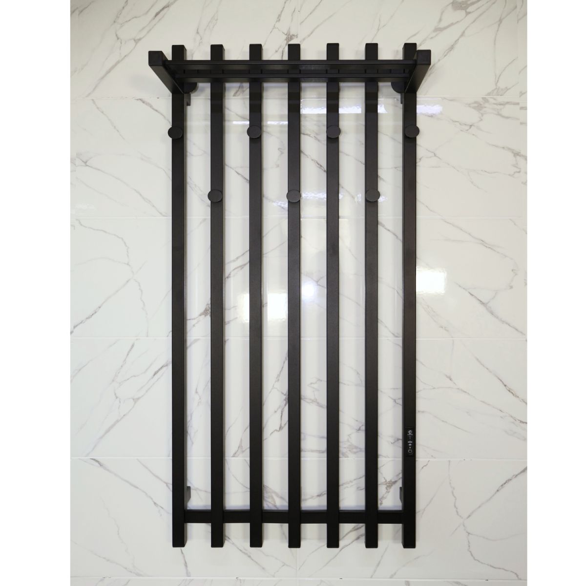 Електрична сушарка для одягу Carino з контроллером Чорний мат 1190*600