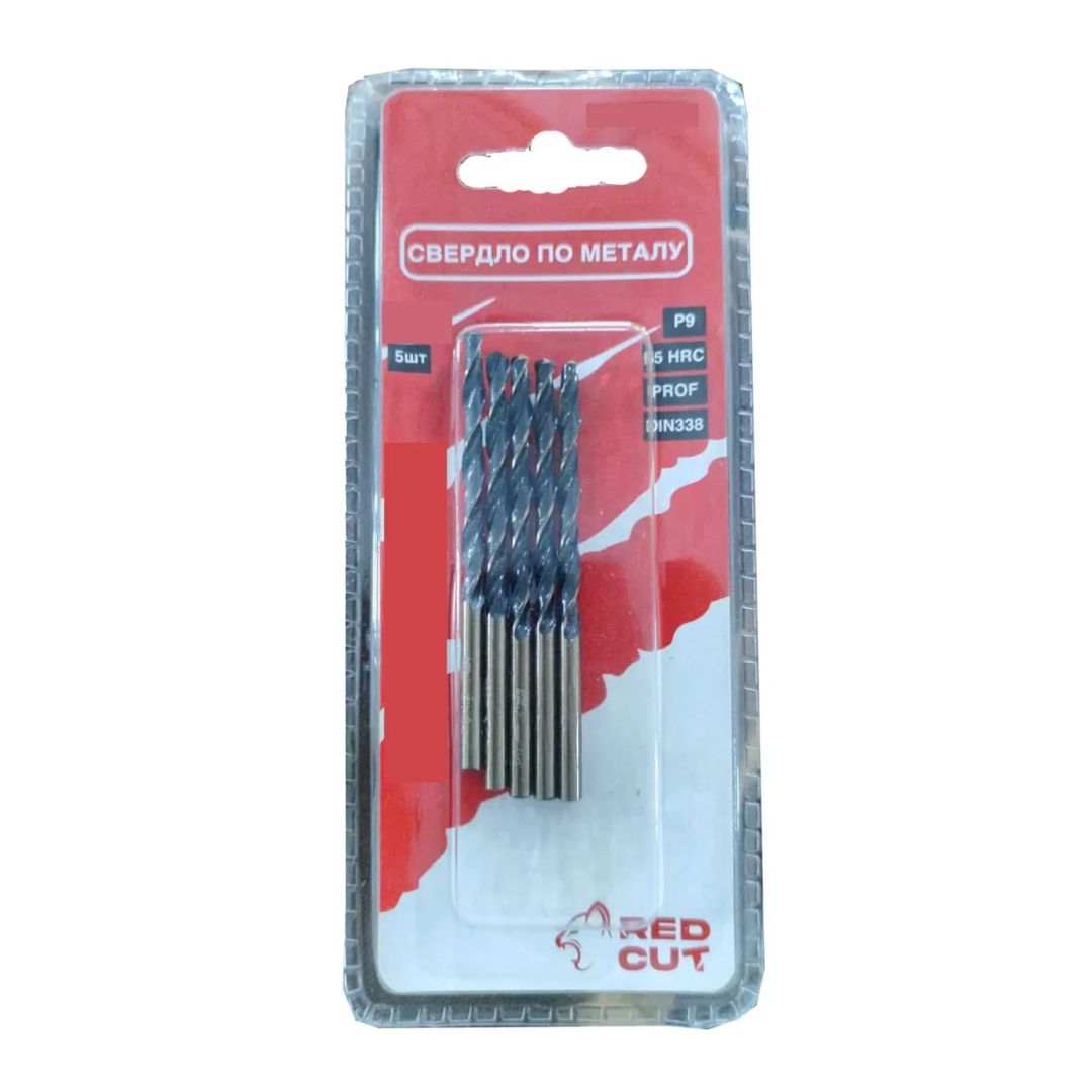 Сверло по металлу Р-9 д. 4,0mm, "Red Cut", 5шт