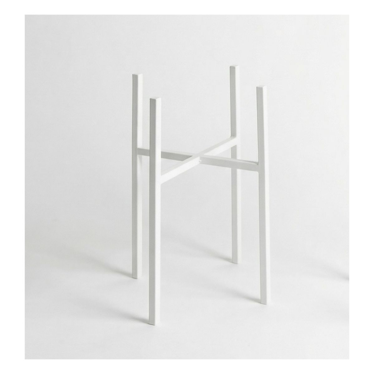 Підставка для квітів Carino Білий глянець 400*30