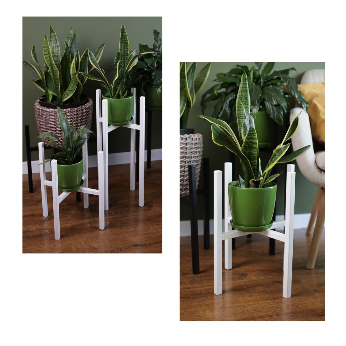 Підставка для квітів Carino Білий глянець 400*40