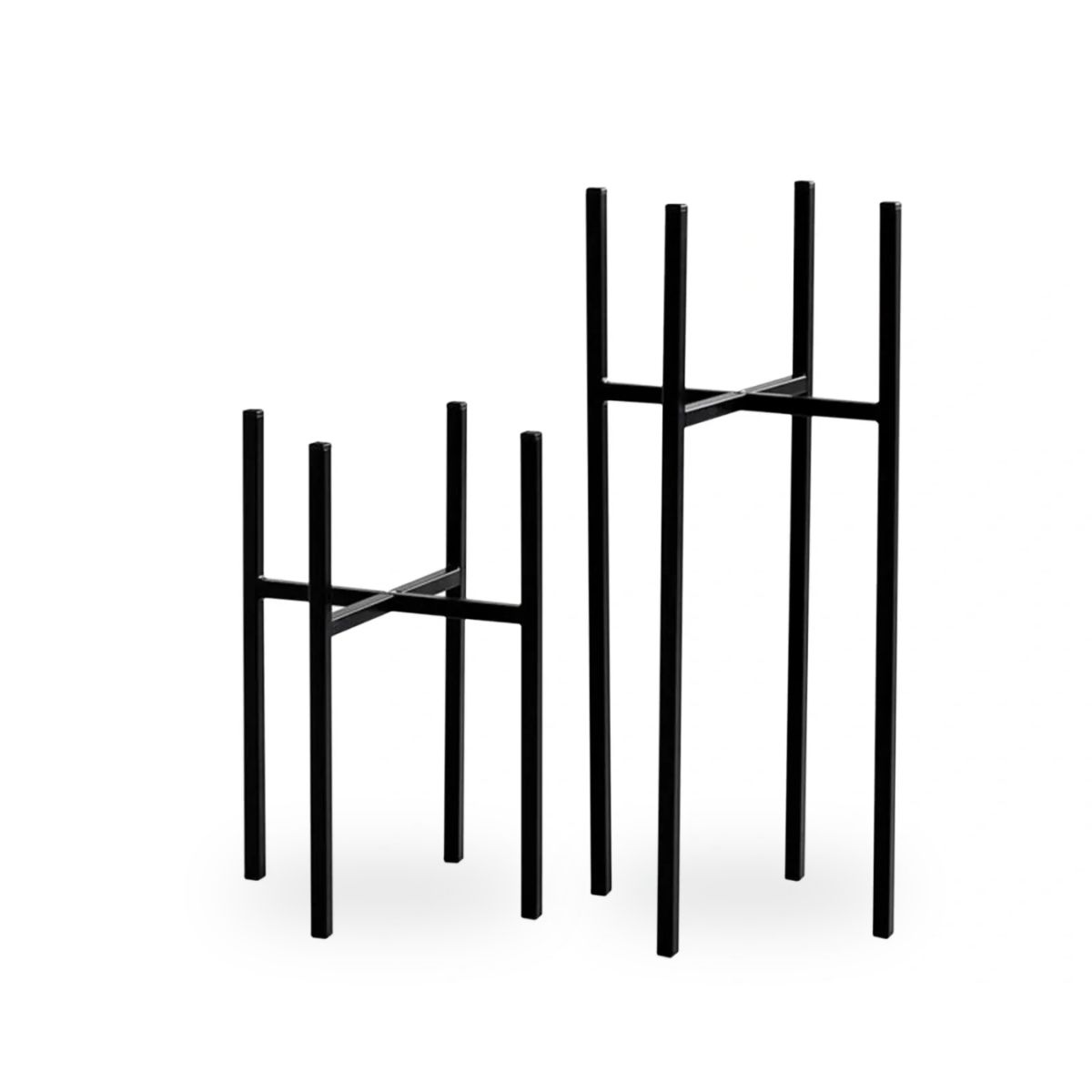 Підставка для квітів Carino Чорний мат 400*25