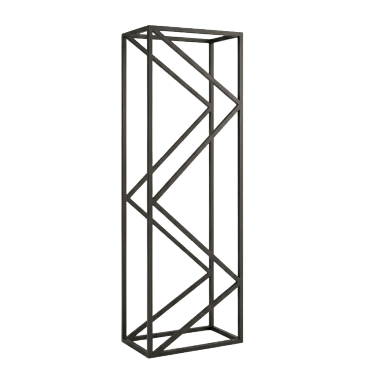 Дровниця MICAELLA Carino Чорний мат, 1600*500*300