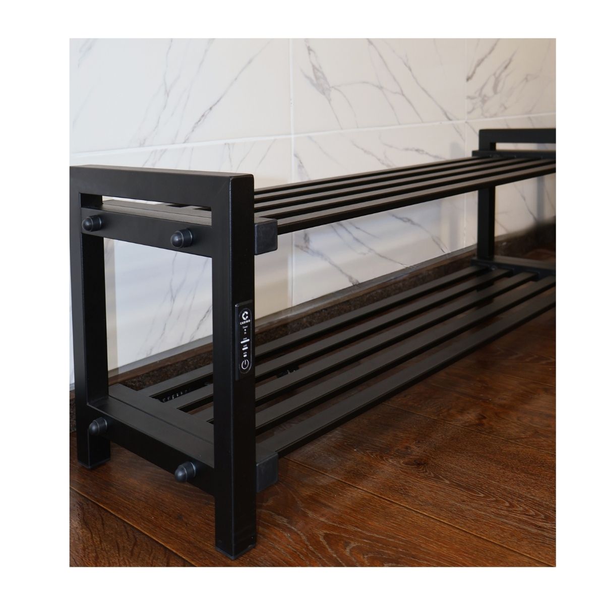 Підставка-сушарка для взуття електрична з контроллером Carino Чорний мат 1000*300