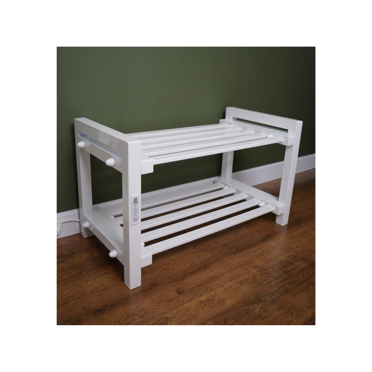 Підставка-сушарка для взуття електрична з контроллером Carino Білий глянець 600*300