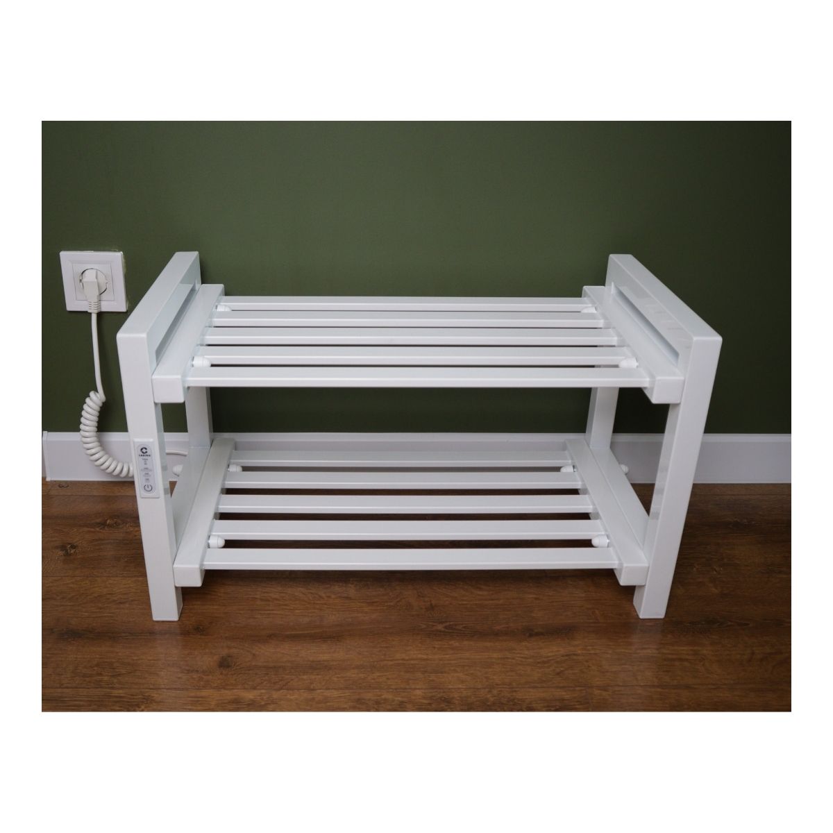 Підставка-сушарка для взуття електрична з контроллером Carino Білий глянець 600*300