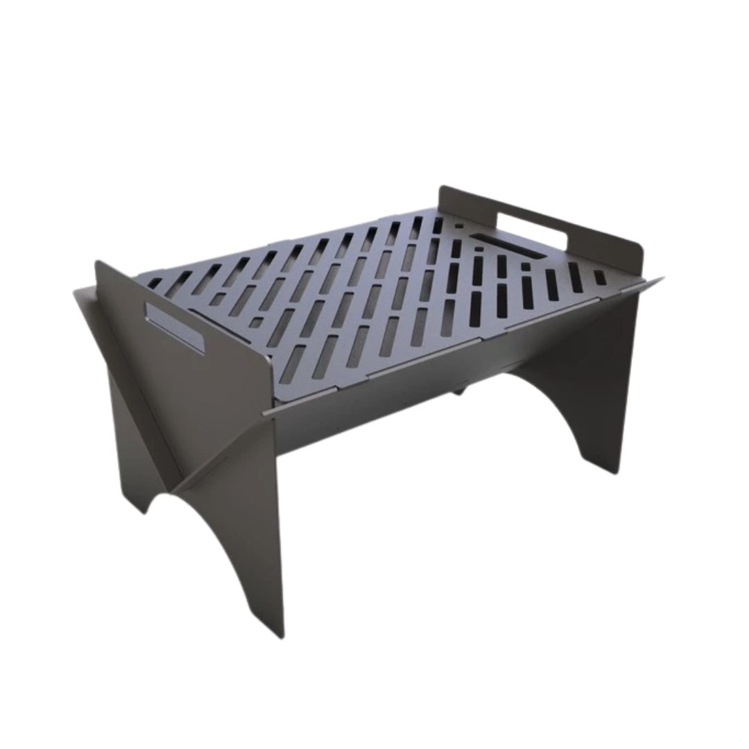 Мангал-гриль Carino Fold V2 розбірний з грилем 500х353х275 мм, метал 3 мм без покриття