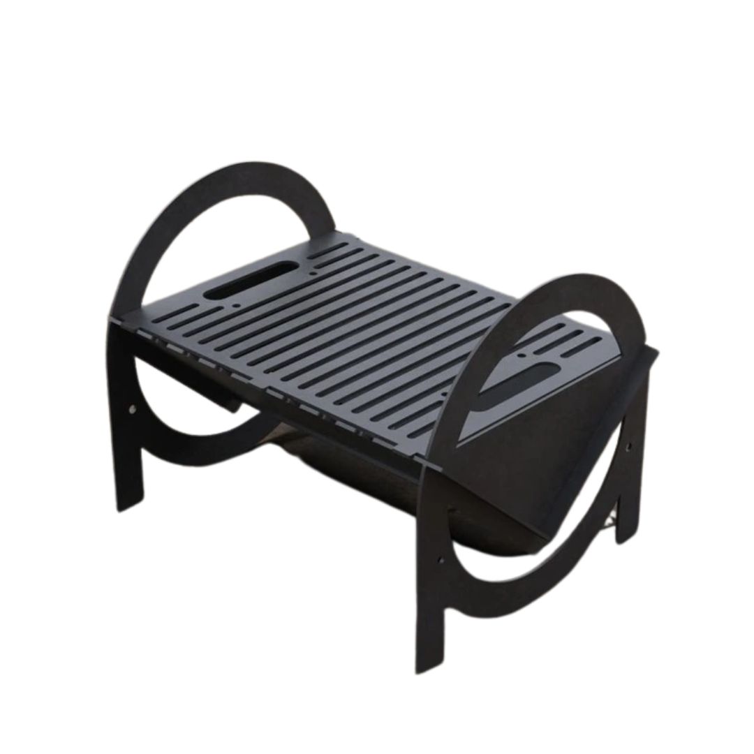 Мангал-гриль Carino Flat Pack V3 розбірний з грилем 500х370х370 мм, метал 3 мм без покриття