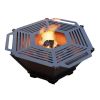 Чаша для вогнища Carino шестигранна розбірна V1 з решіткою гриль 760х707х333 мм, метал 3 мм без покриття
