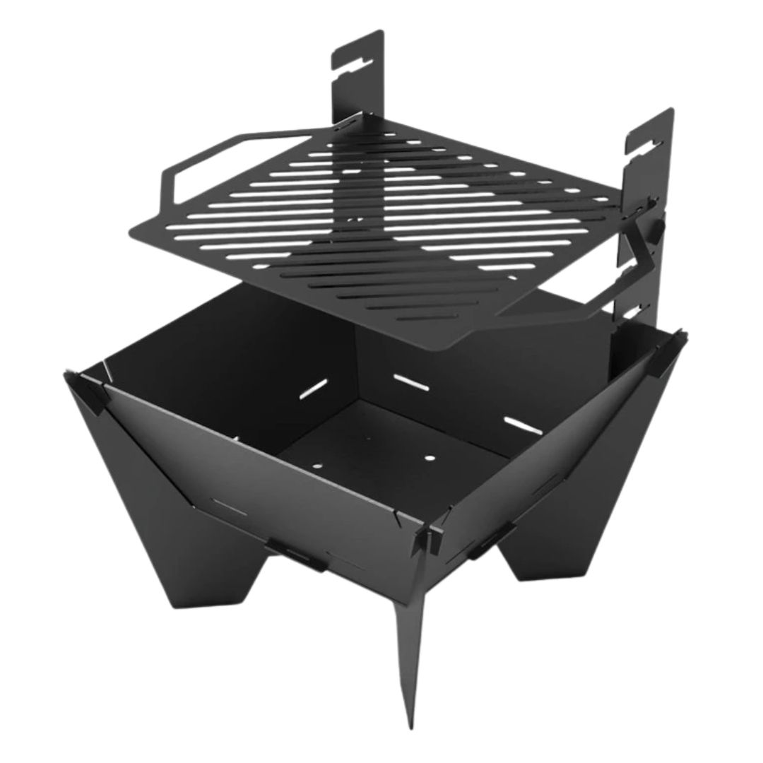 Мангал-гриль Carino квадратний V2 600 мм розбірний 615х615х708 мм, метал 3 мм без покриття