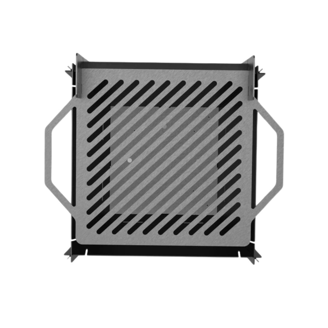 Мангал-гриль Carino квадратний V2 600 мм розбірний 615х615х708 мм, метал 3 мм без покриття