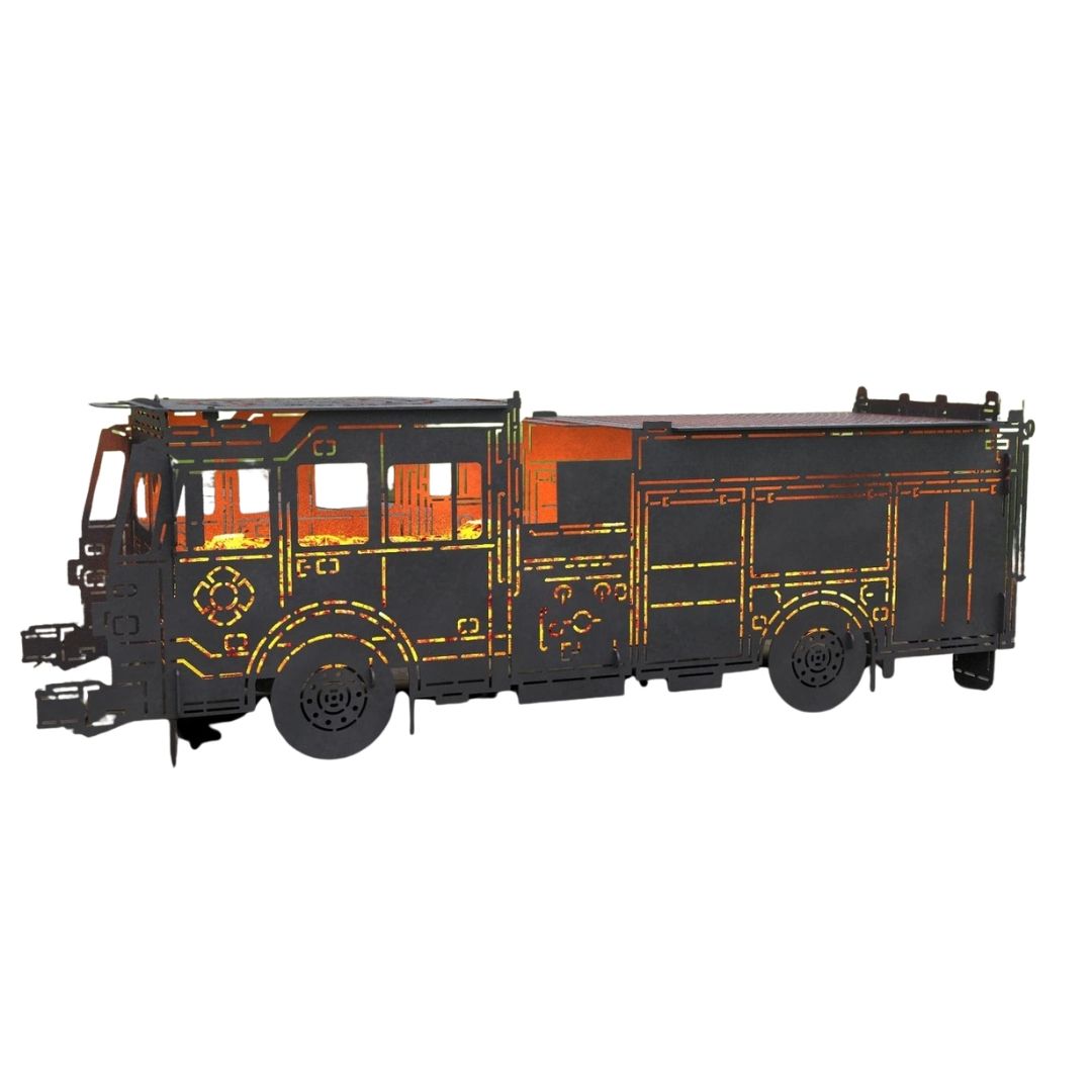 Мангал-гриль Carino Пожежна машина розбірний з грилем 1373х473х448 мм, метал 3 мм без покриття