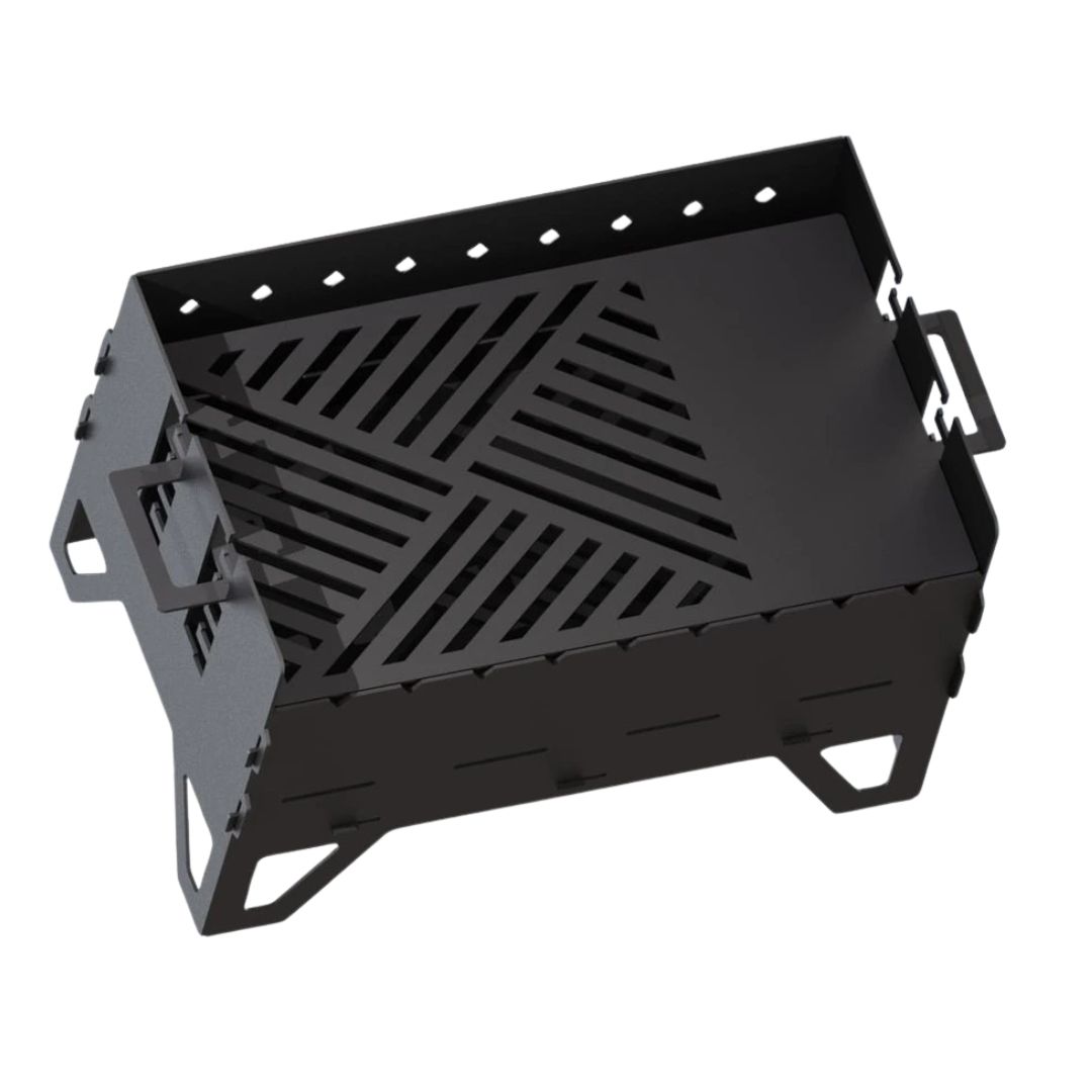 Мангал-гриль Carino Level розбірний з грилем 500х330х324 мм, метал 3 мм без покриття