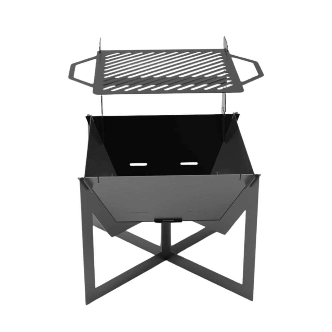 Мангал-гриль Carino квадратний V4 600 мм розбірний 615х615х807 мм, метал 3 мм без покриття