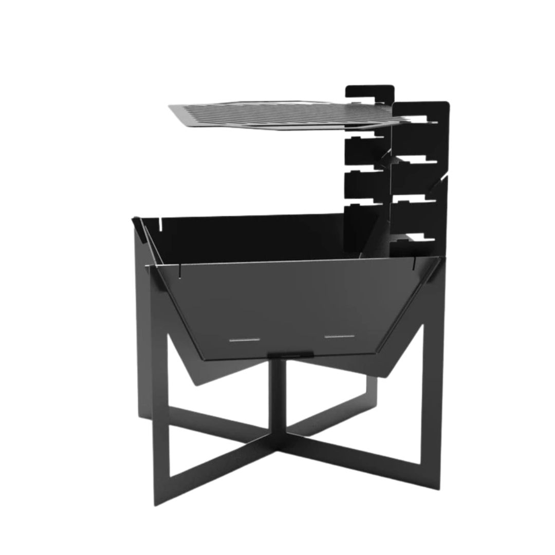 Мангал-гриль Carino квадратний V4 600 мм розбірний 615х615х807 мм, метал 3 мм без покриття