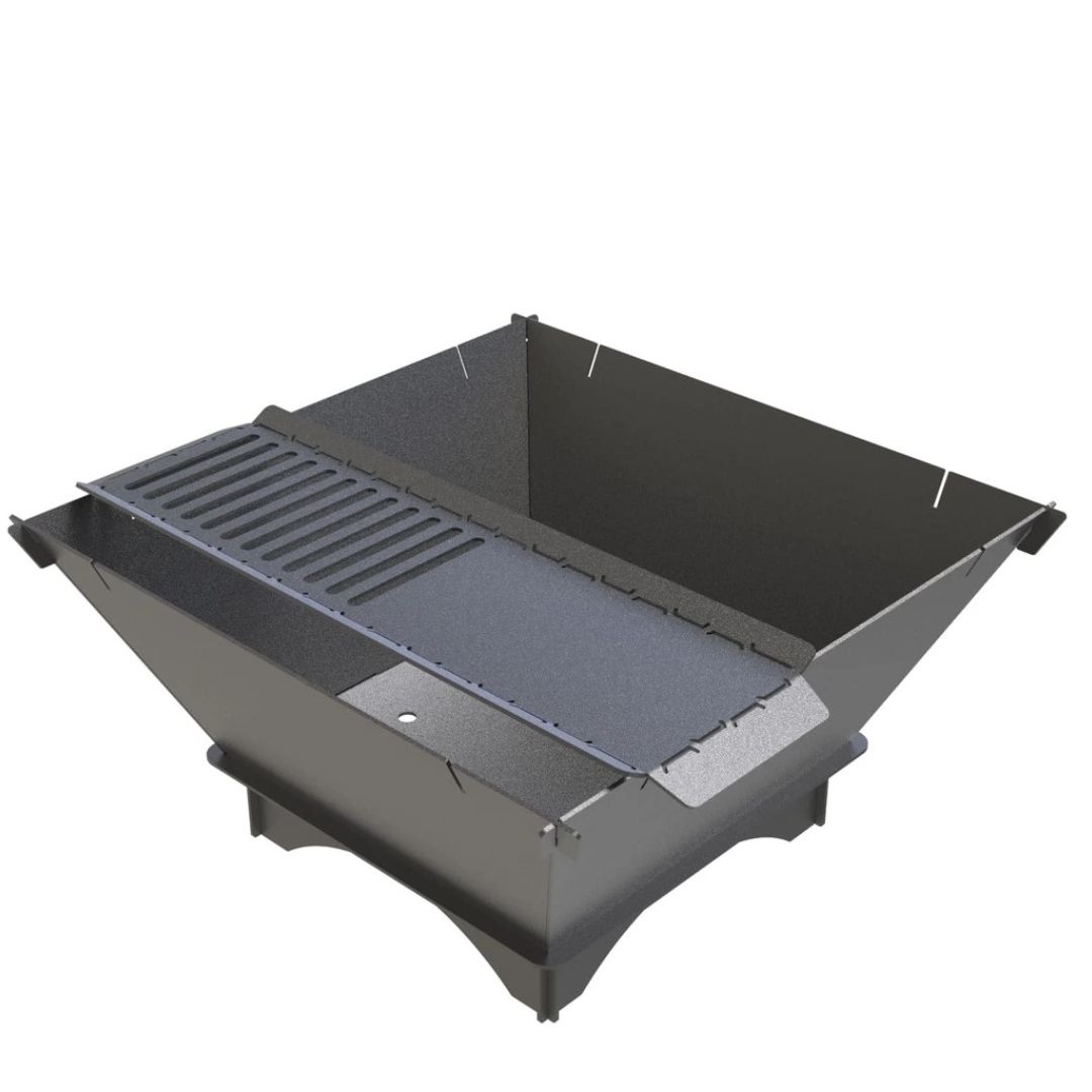 Мангал-гриль Carino квадратний 700 мм розбірний 737х737х682 мм, метал 3 мм без покриття