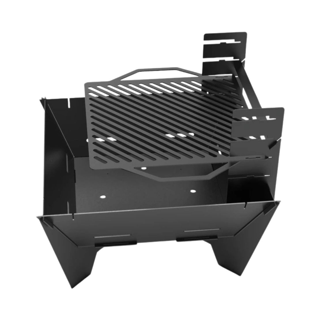 Мангал-гриль Carino квадратний V2 800 мм розбірний 813х813х702 мм, метал 3 мм без покриття