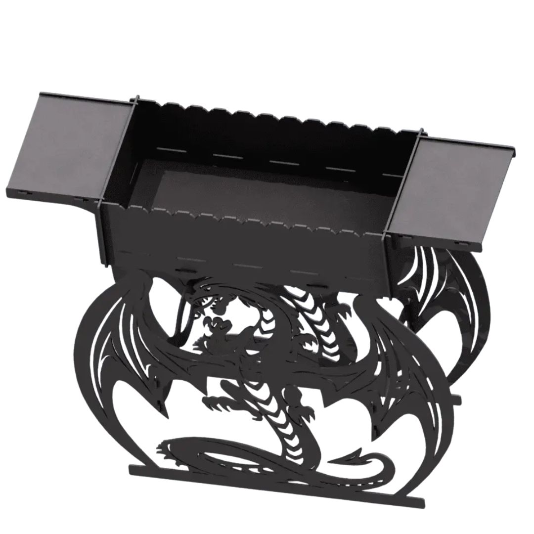 Мангал-гриль Carino Дракон високий розбірний 1014х333х964 мм, метал 3 мм без покриття