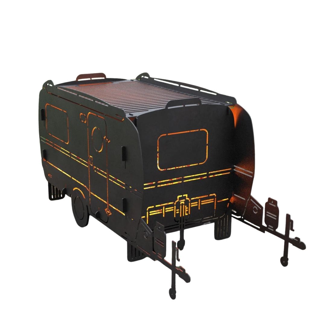 Мангал-гриль Carino Кемпер Трейлер розбірний 1025х400х473 мм, метал 3 мм без покриття