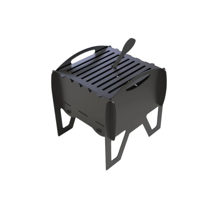 Мангал-гриль Carino Міраж розбірний з грилем 363х363х366 мм, метал 3 мм без покриття