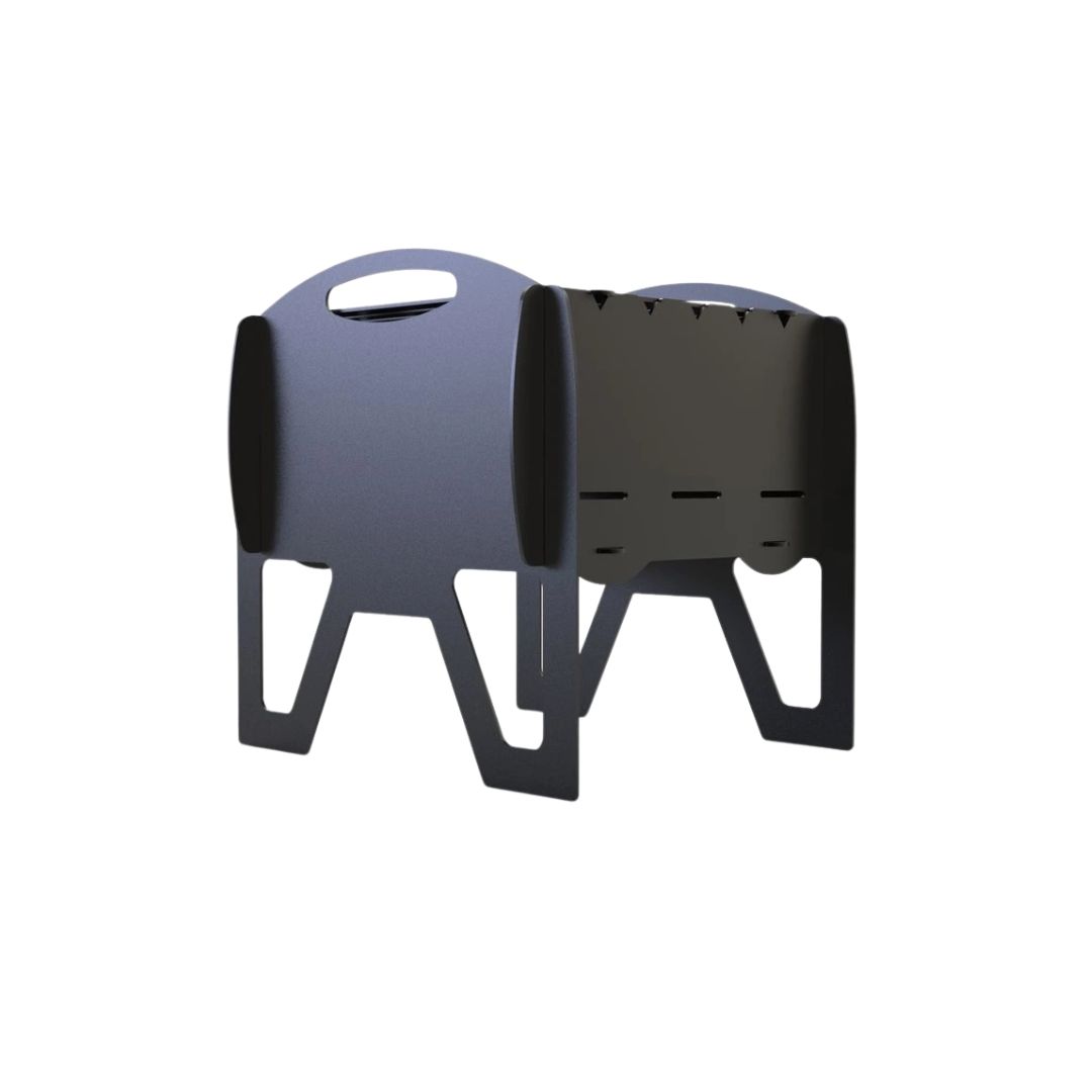 Мангал-гриль Carino Міраж розбірний з грилем 363х363х366 мм, метал 3 мм без покриття