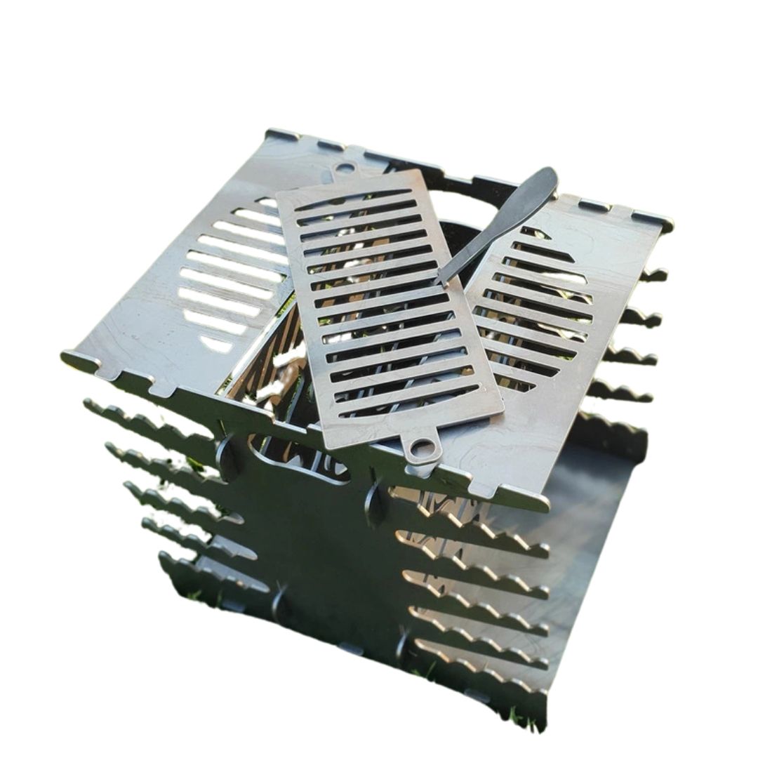 Мангал-гриль Carino вертикальний Еко двосторонній розбірний 460х356х442 мм, метал 3 мм без покриття