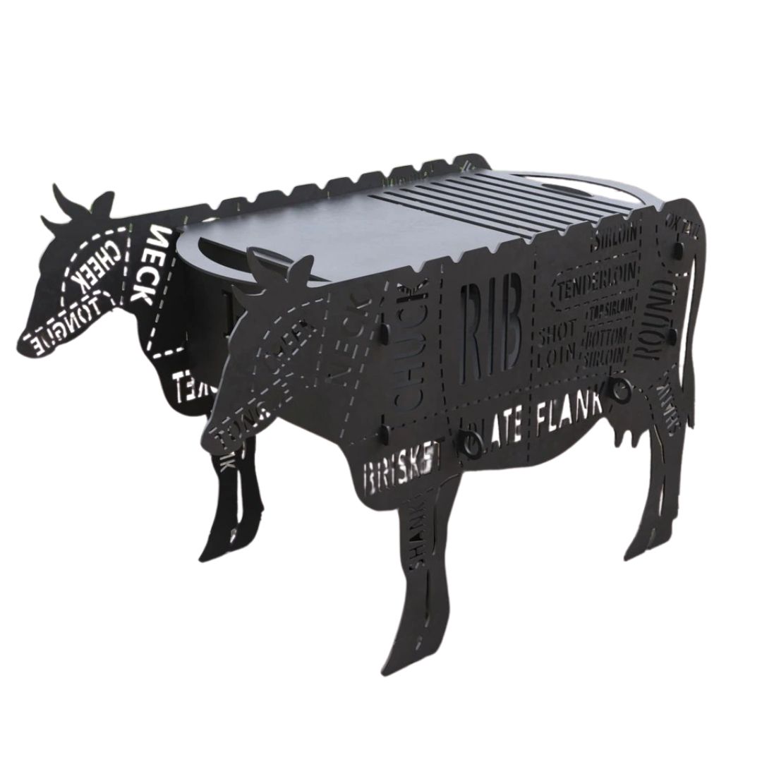 Мангал-гриль Carino Корова розбірний 700х350х478 мм, метал 3 мм без покриття