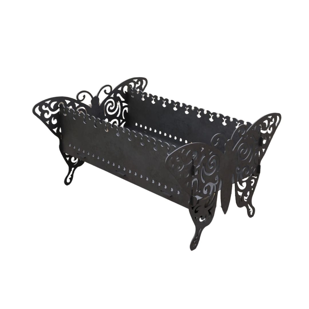 Мангал-гриль Carino Метелик V2 розбірний 600х510х333 мм, метал 3 мм без покриття